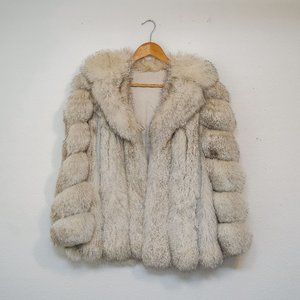 Vintage Real Fox Fur Coat - Perfect Condition